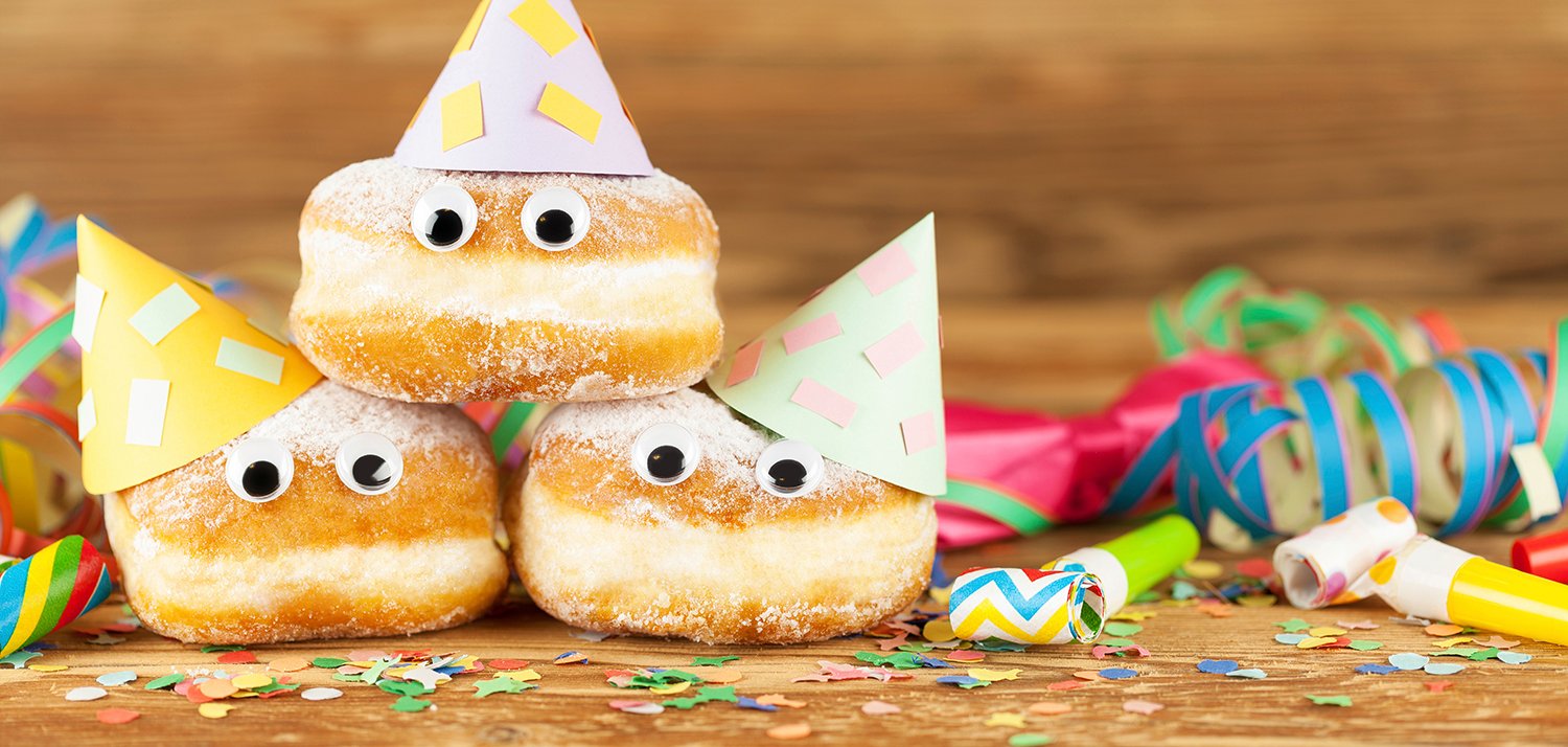 Karnevalskrapfen, Berliner und Luftschlagen.