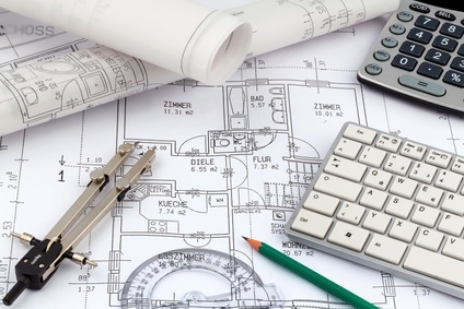 Bauplan für ein Haus