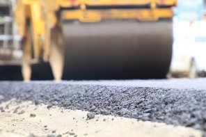 Straßensanierung, Teerwalze