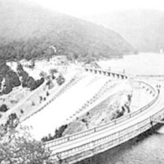 Blick auf die Urfttalsperre um 1905