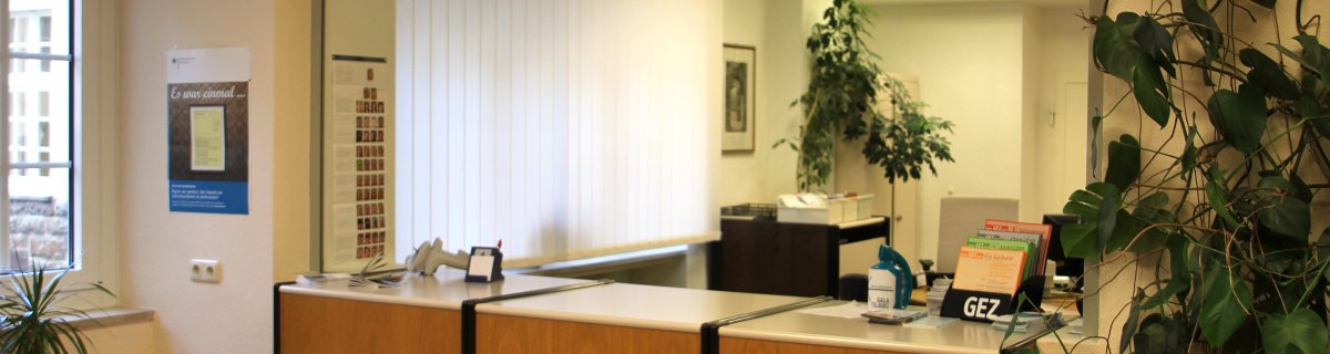 Eingangsbereich zum Bürgerbüro der Stadt Schleiden