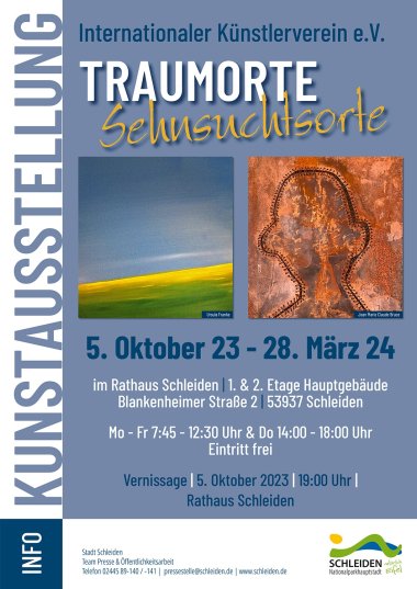 Plakat zur Ausstellung "Traumorte Sehnsuchtsorte"