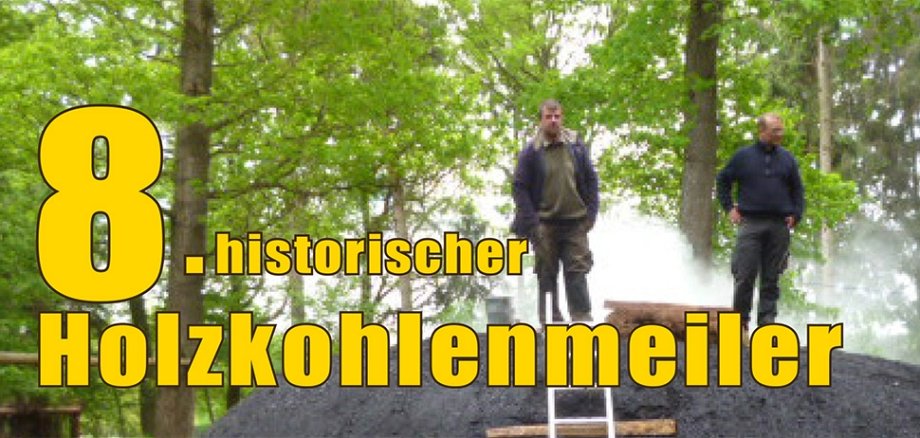 8. historischer Holzkohlenmeiler in Düttling.