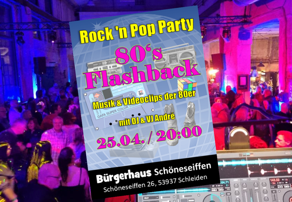 80s Flashback“ Party