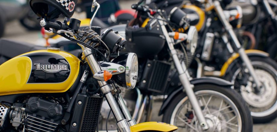 Motorräder beim Distinguished Gentlemen’s Ride.